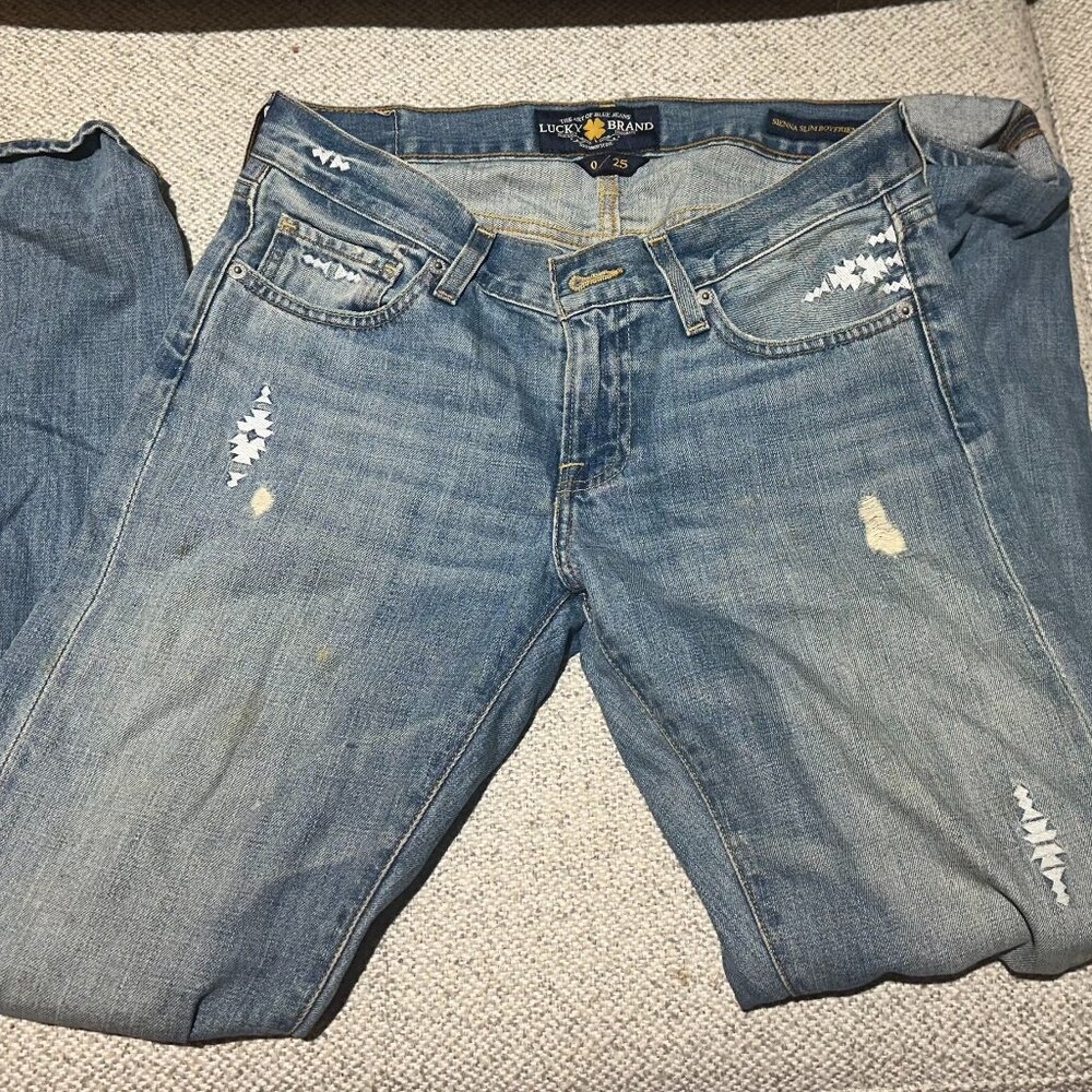 Ripped Lucky Brand Jeans